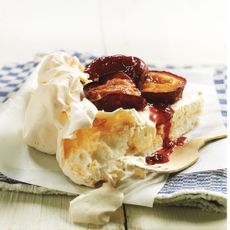 Baked Plum and Cinnamon Meringue photo