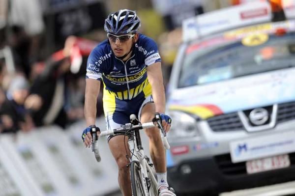 Bjorn Leukemans may not have made the podium, but it was a good result for Vacansoleil to get 4th.