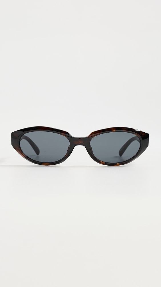 Le Bijou Oval Sunglasses - Dark Tort