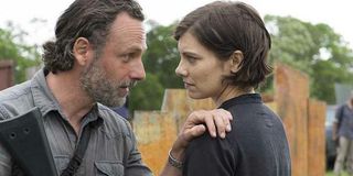 Maggie and Rick in the Season 8 premiere