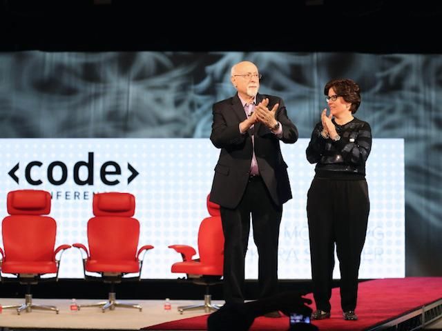 Kara Swisher and Walt Mossberg.