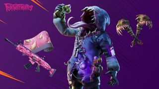 Fortnite skin with a large monster mouth