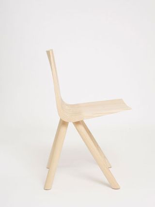 'Cresta' chair by Joerg Boner for Dadadum. A light wood chair.