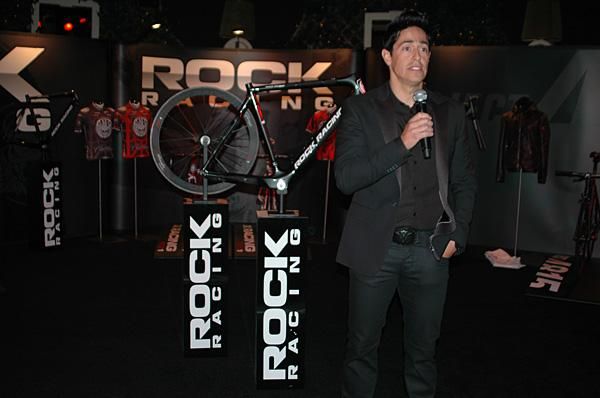 Michael Ball talks about the new road bikes at the launch in Vegas.