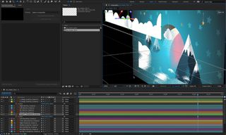 Screenshot of Adobe After Effects VFX software