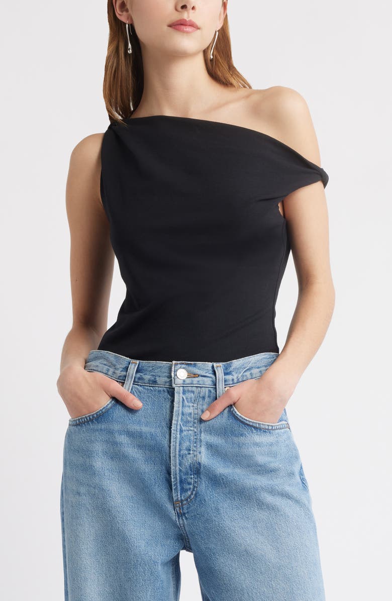 Twist One-Shoulder Top