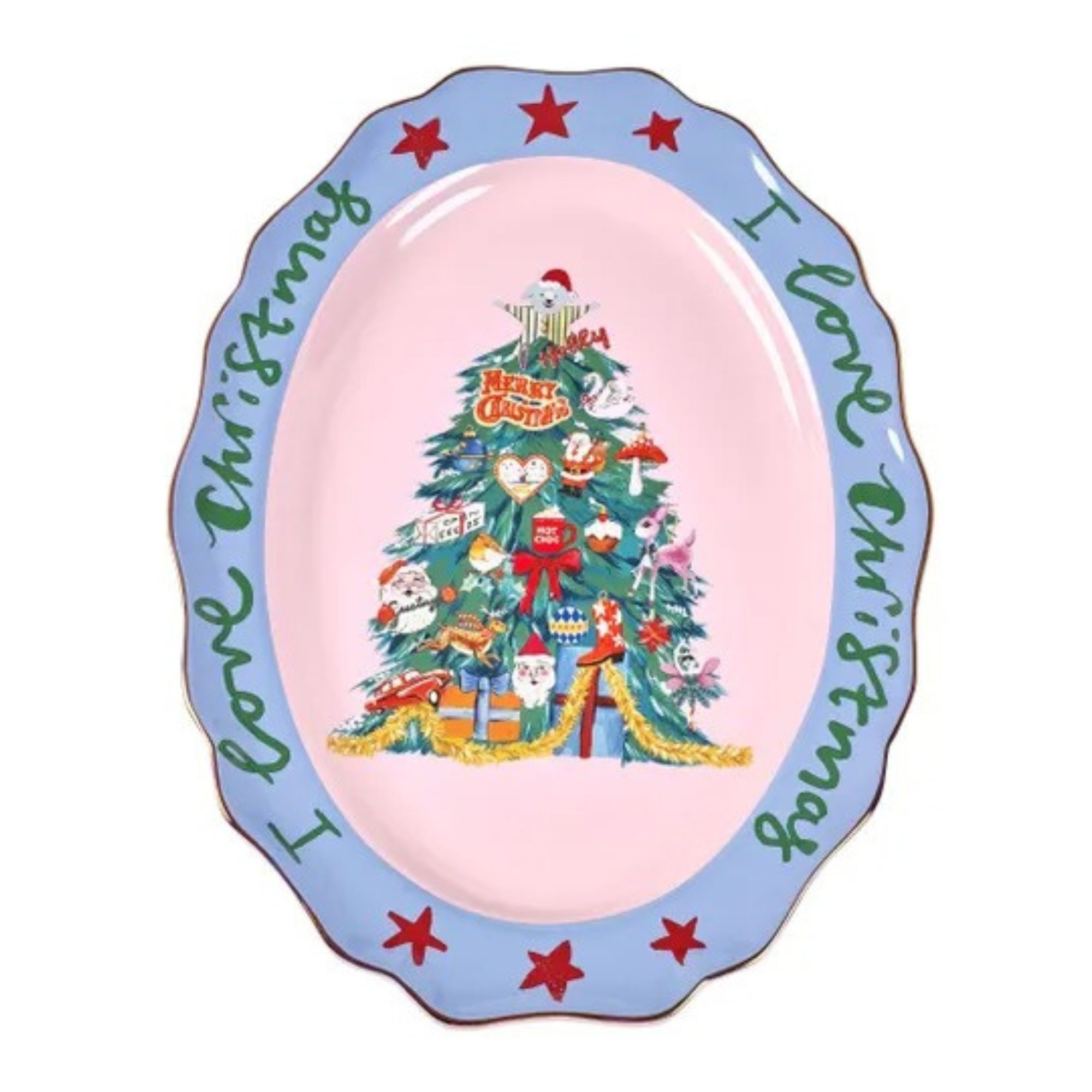 Christmas serving platter