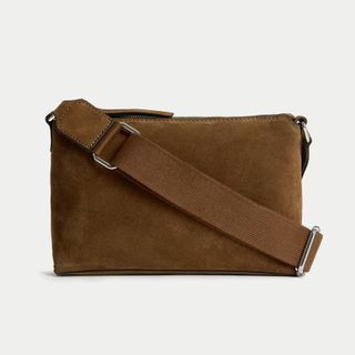 M&S Suede Crossbody Bag