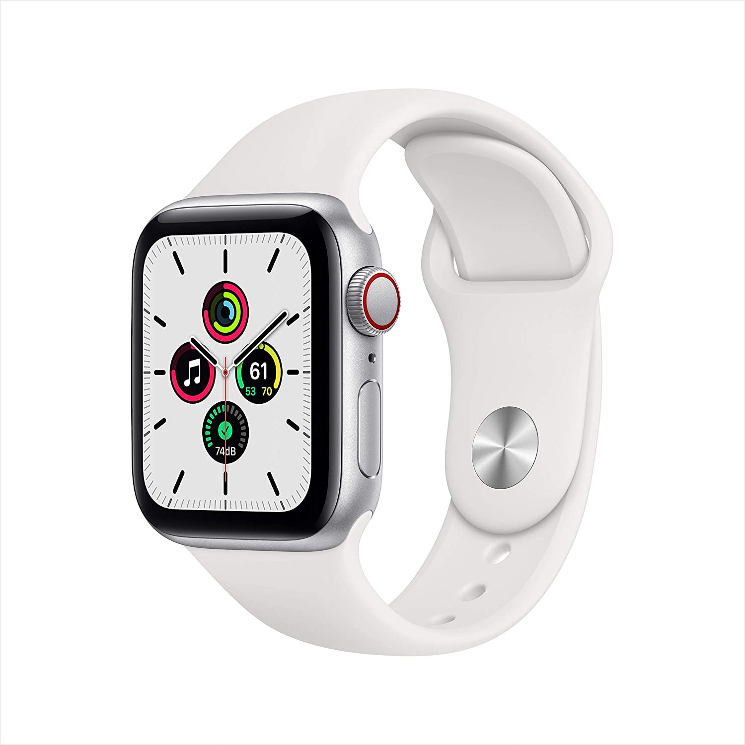 Серебристые Apple Watch SE сотовые