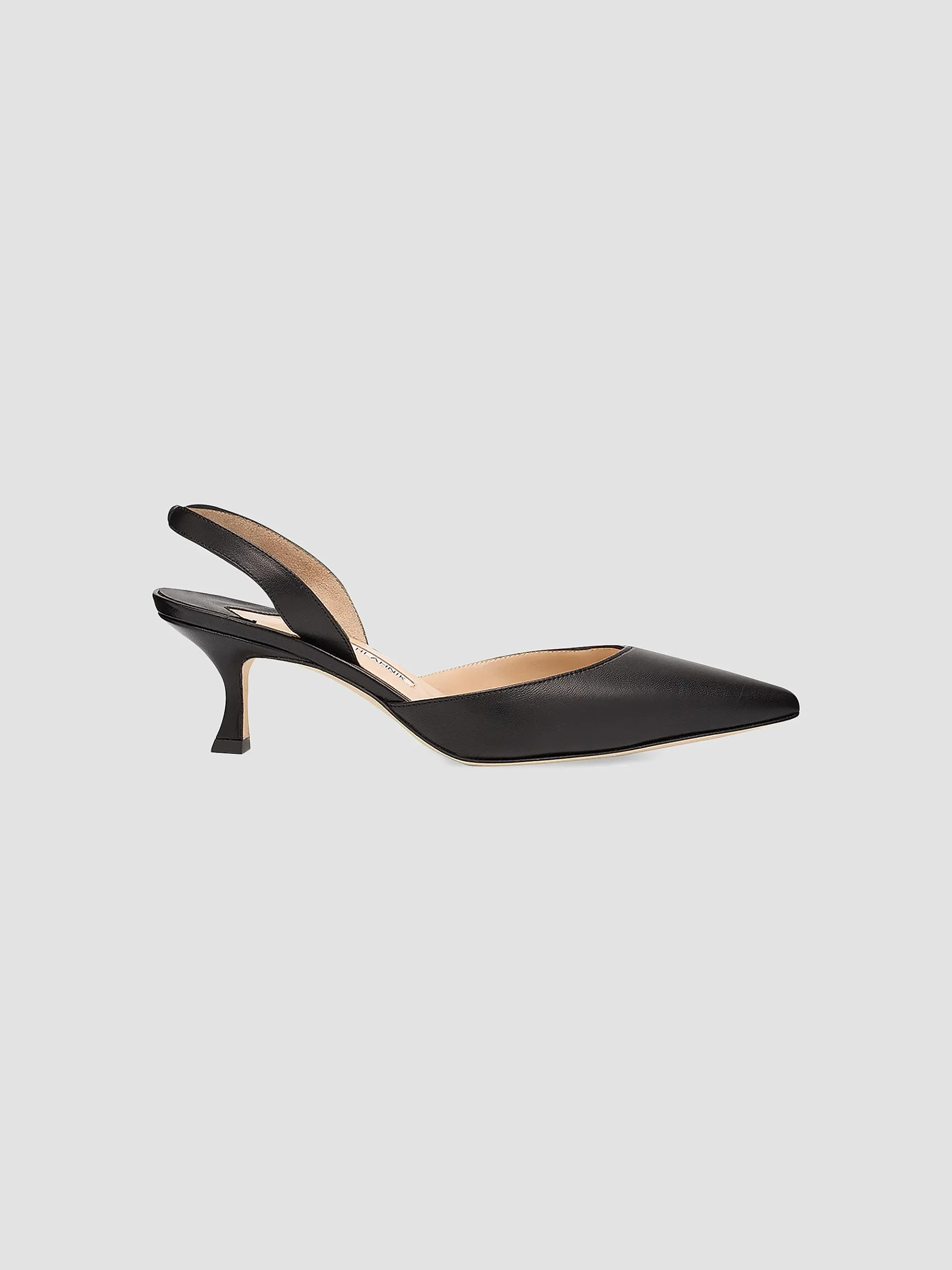 Carolyne 50mm Leather Slingback Pumps