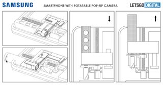 samsung galaxy a flipping camera patent