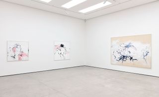 exhibition on White Cube includes new paintings, drawings, embroideries and neon works