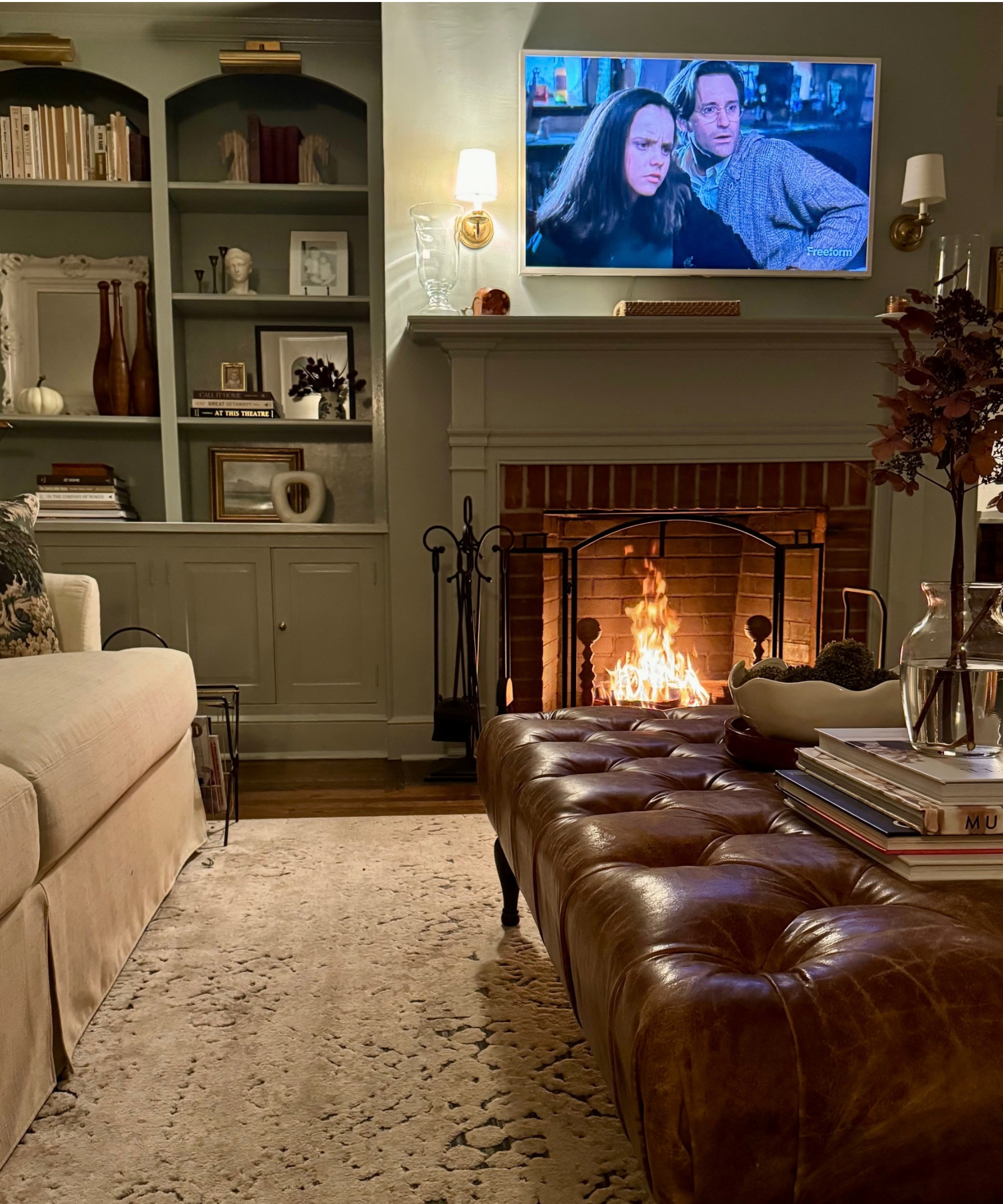 fireplace in a living room