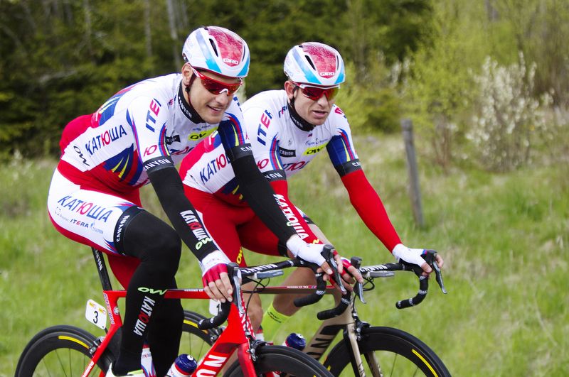 Jacopo Guarnieri and Alex Kristoff (Katusha)