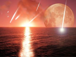 Meteors crashing into young Earth conception