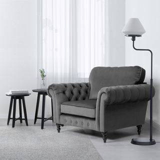 ikea grey armchair