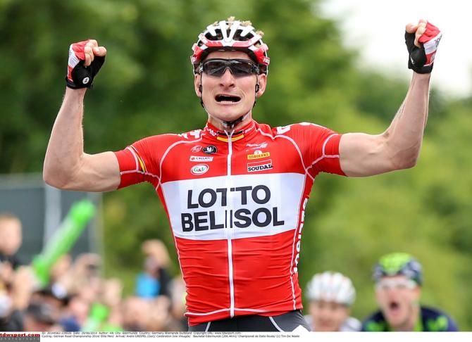Andre Greipel (Lotto Belisol) wins the German national road race
