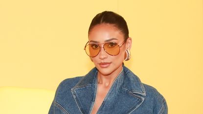 Shay Mitchell attends the Cult Gaia RE24 Runway Show on November 14, 2023 in Los Angeles, California.