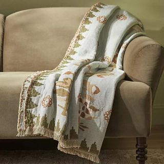 anthropologie embroidered throw