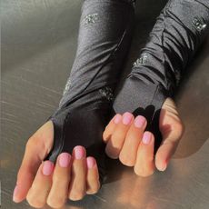 @harrietwestmoreland pink sheer nails