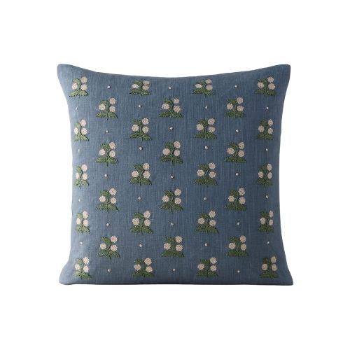 blue throw pillow
