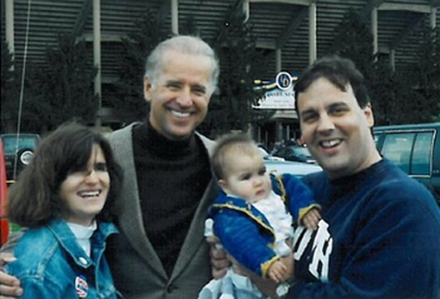 Chris Christie welcomed Joe Biden to Instagram with this vintage photo