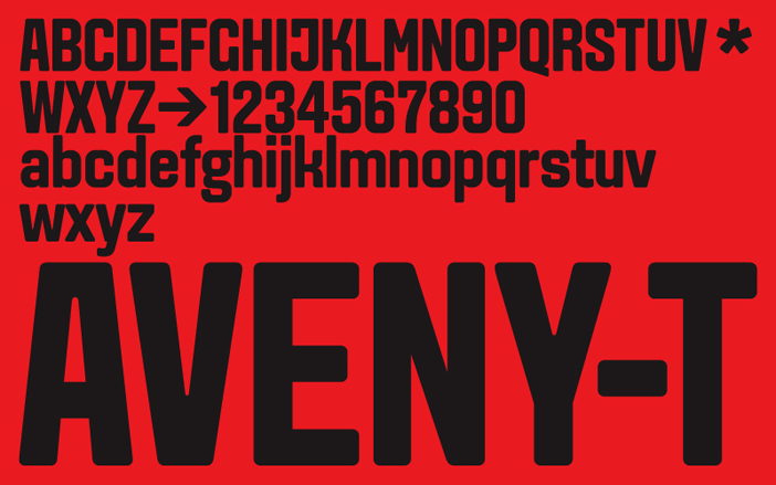 India Typeface-A2 Aveny-T