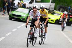 João Almeida and Adam Yates on stage 6 of the Tour de Suisse
