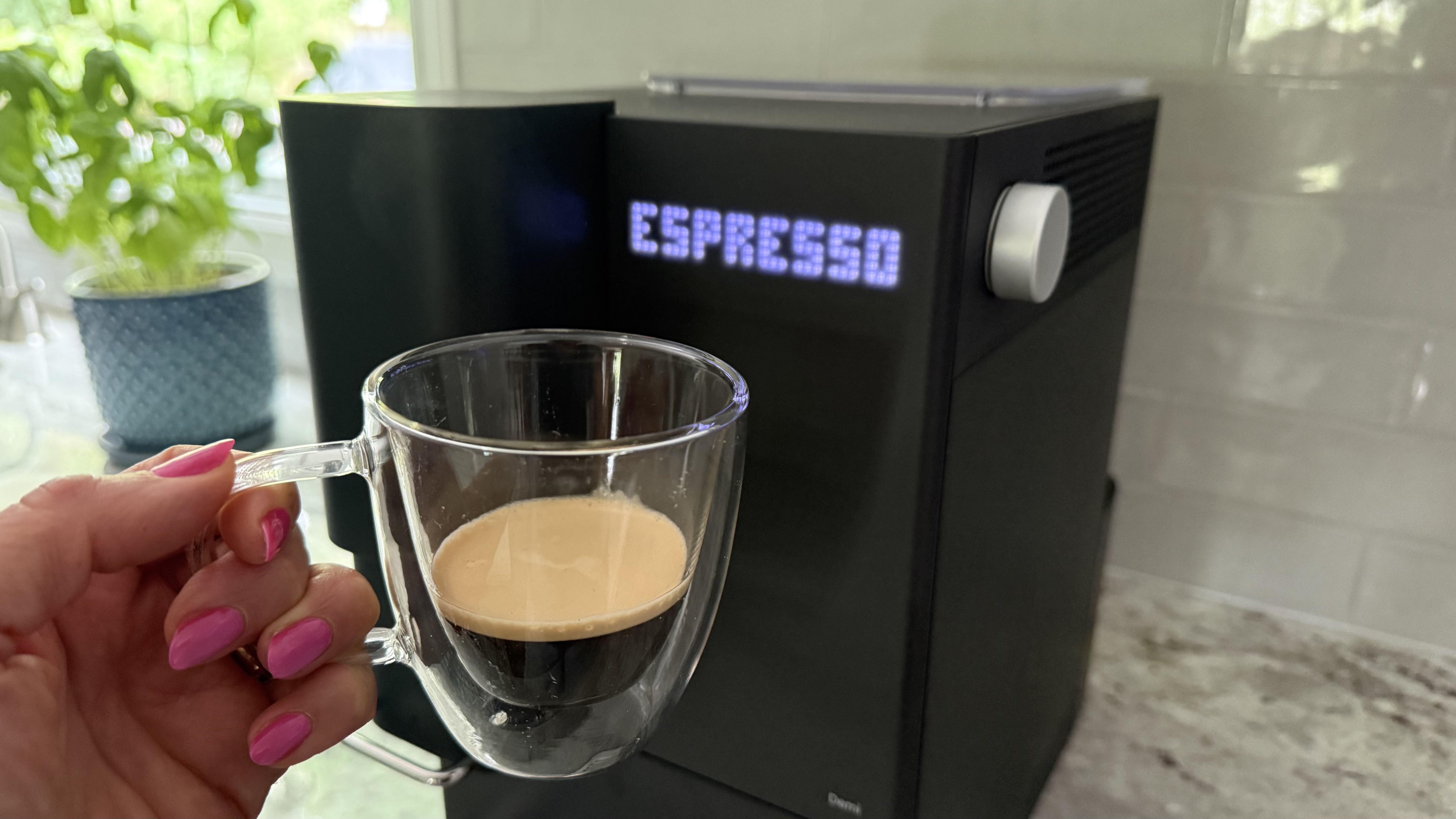 Terra Kaffe Demi with brewed espresso
