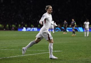 Chelsea forward Alejando Garnacho scored from the bench in his side's recent 2-2 draw against Qarabag