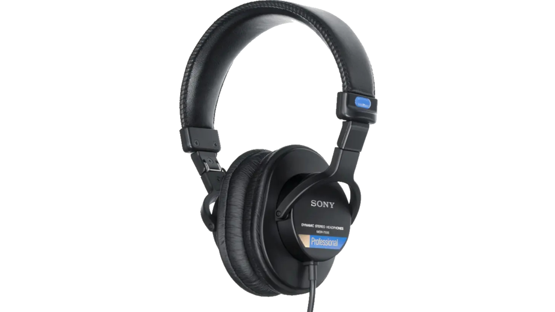 A pair of Sony MDR-7506 headphones