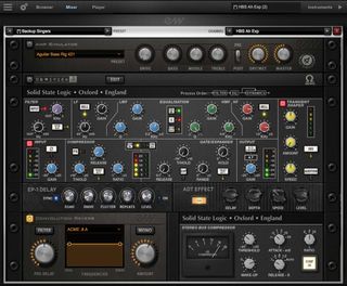 The Mixer page includes an extremely impressive selection of processing.