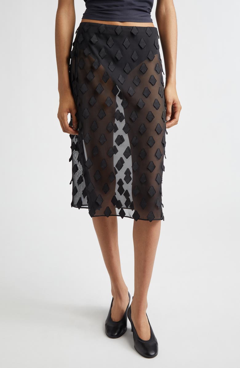 Tris Sheer Midi Skirt
