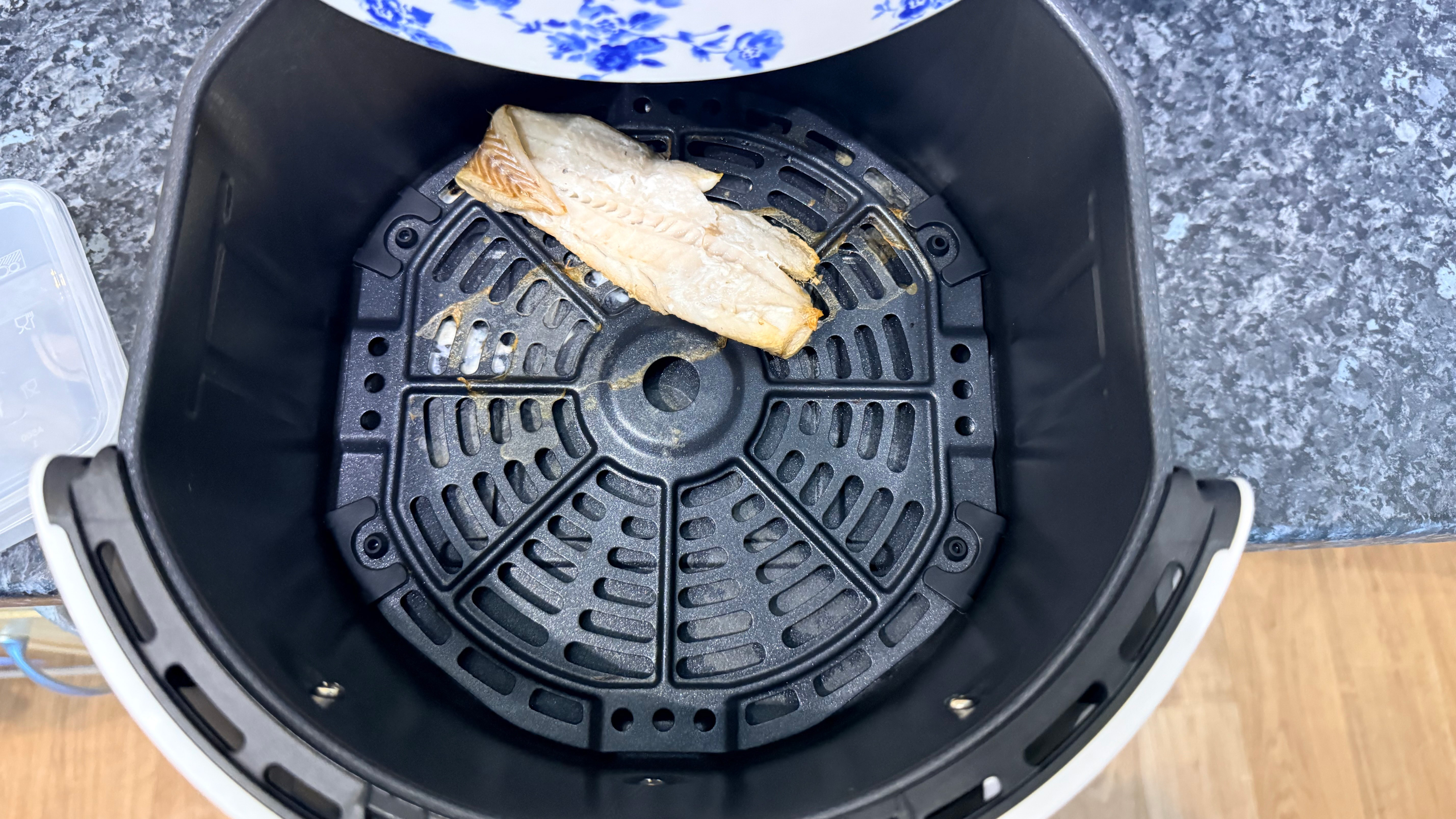 food cooked on the laura ashley air fryer in the air fryer basket