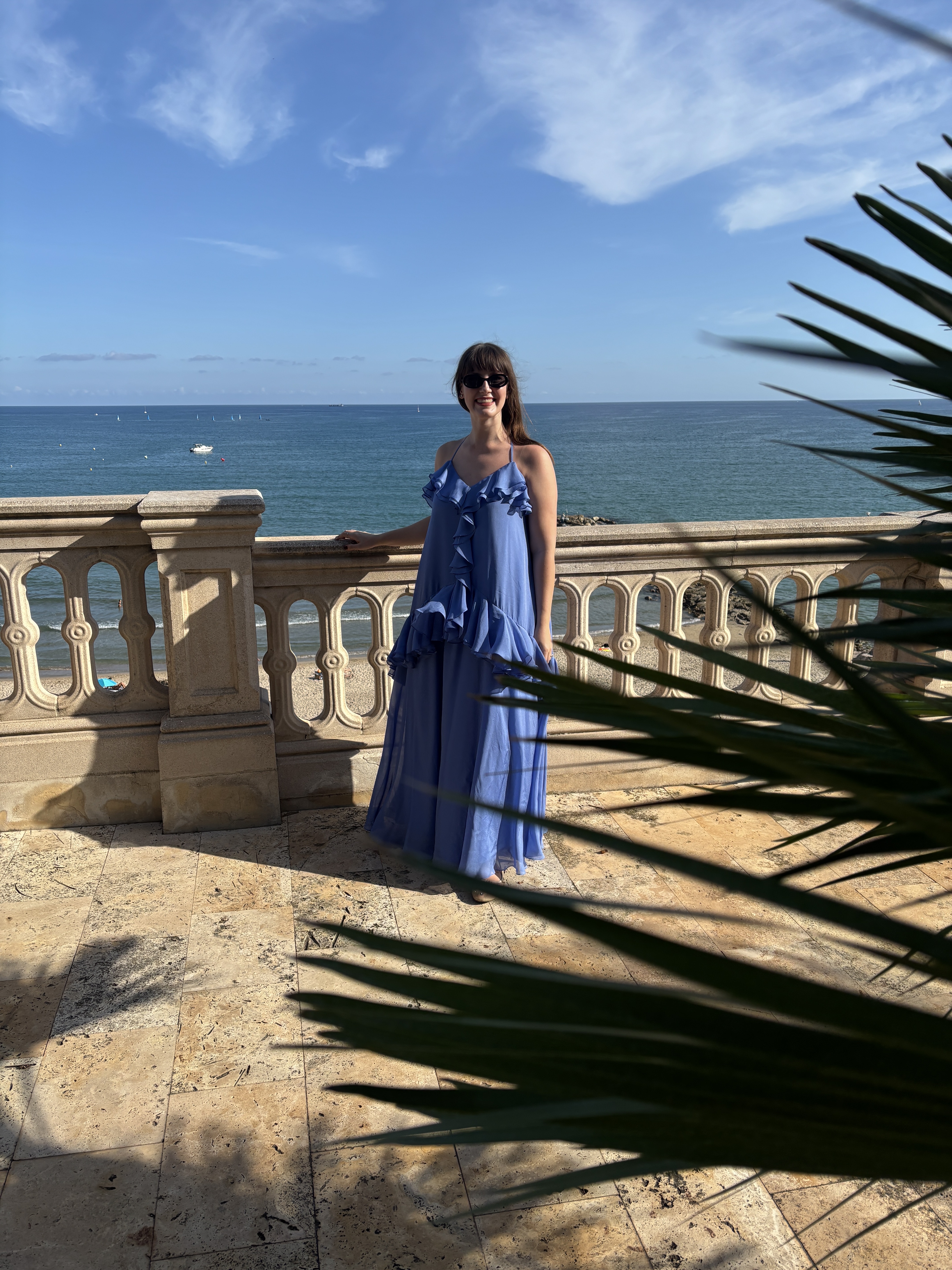 Halie LeSavage wears a Delphine dress in Spain