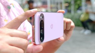 Taking video with the Google Pixel 9 Pro XL.