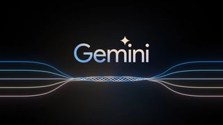 The Google Gemini logo against a black background.
