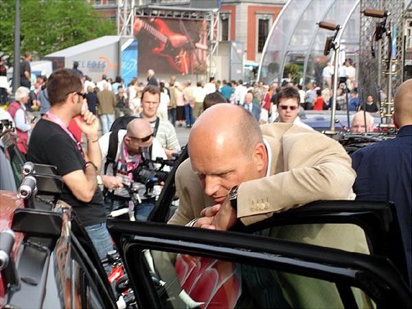Bjarne Riis keeping a beady eye on things