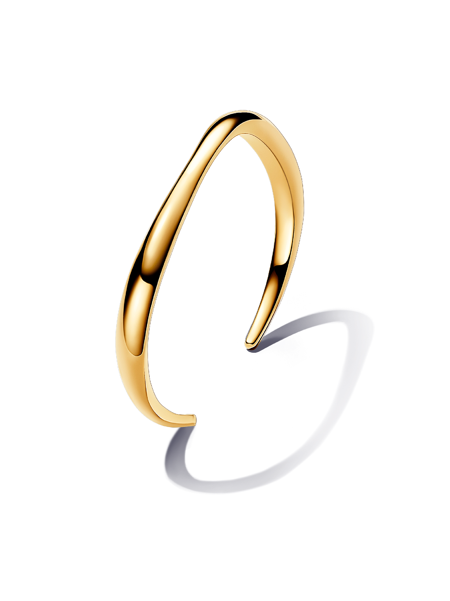Organically Shaped Open Bangle