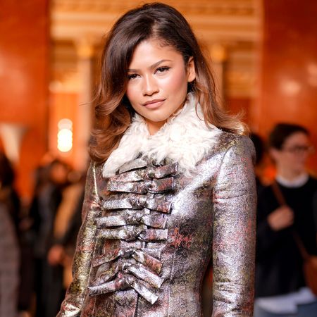 Zendaya broke her street style hiatus in a bright orange balaclava