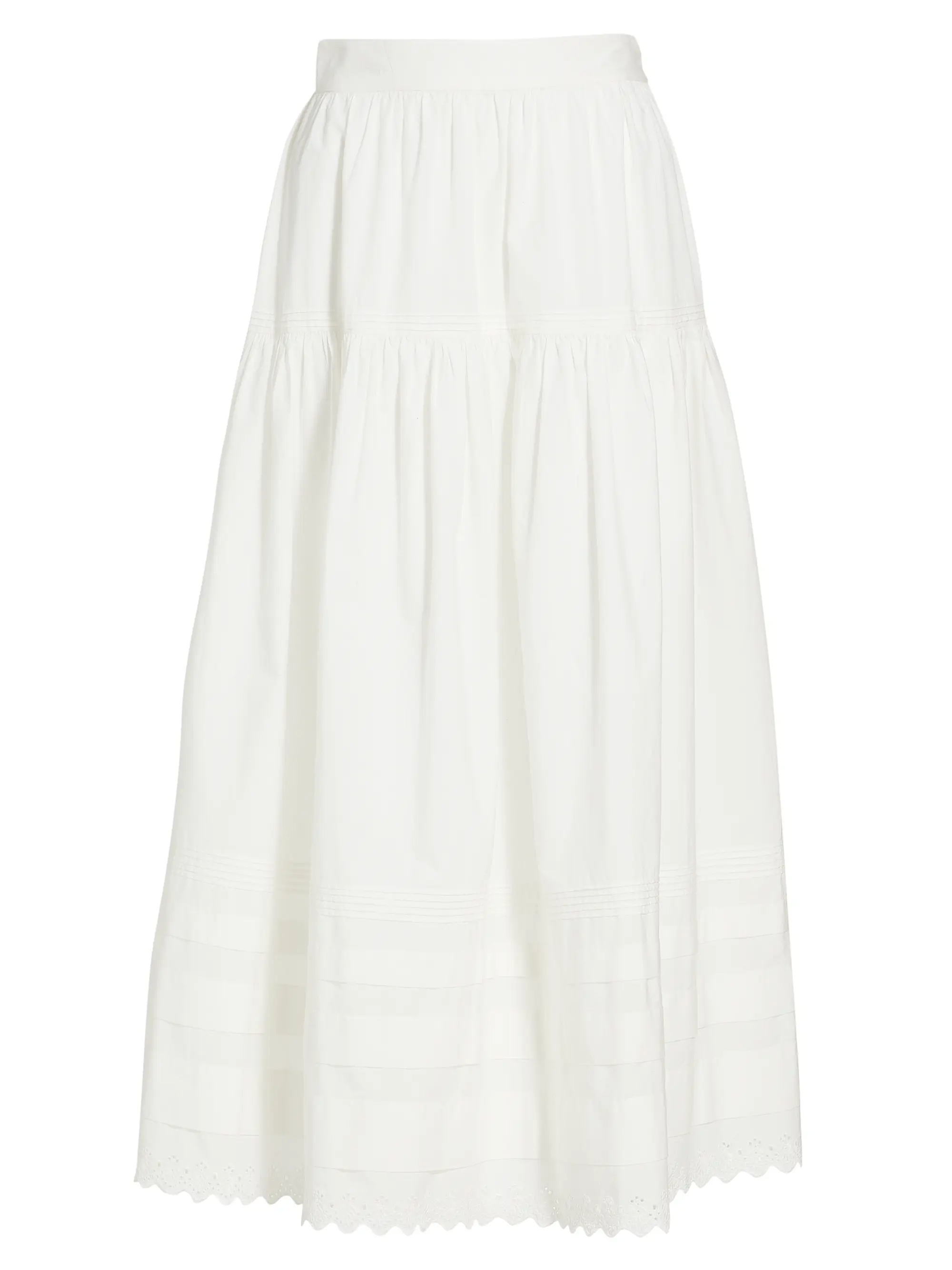 D&amp;Ocirc;EN, Sebastiane Tiered Cotton Maxi Skirt