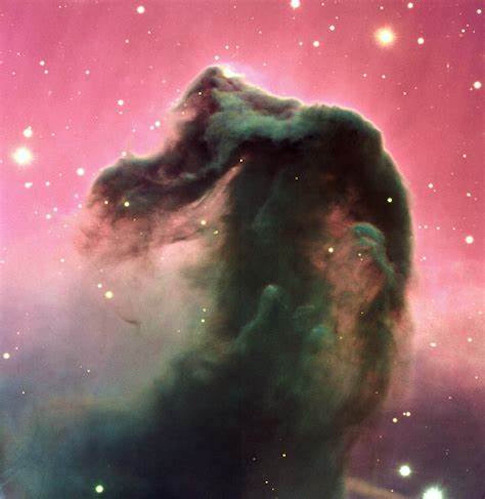 The Horsehead nebula in Orion, imaged in the visible part of the spectrum.