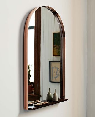 an arched mirror