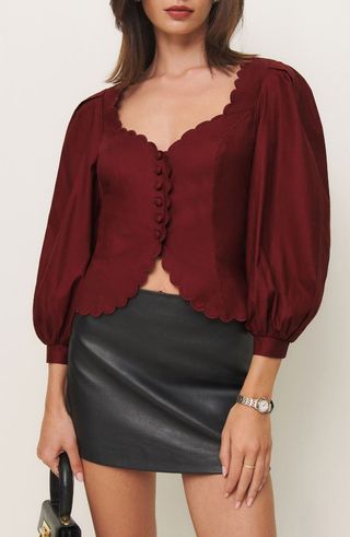 Elianna Puff Shoulder Top