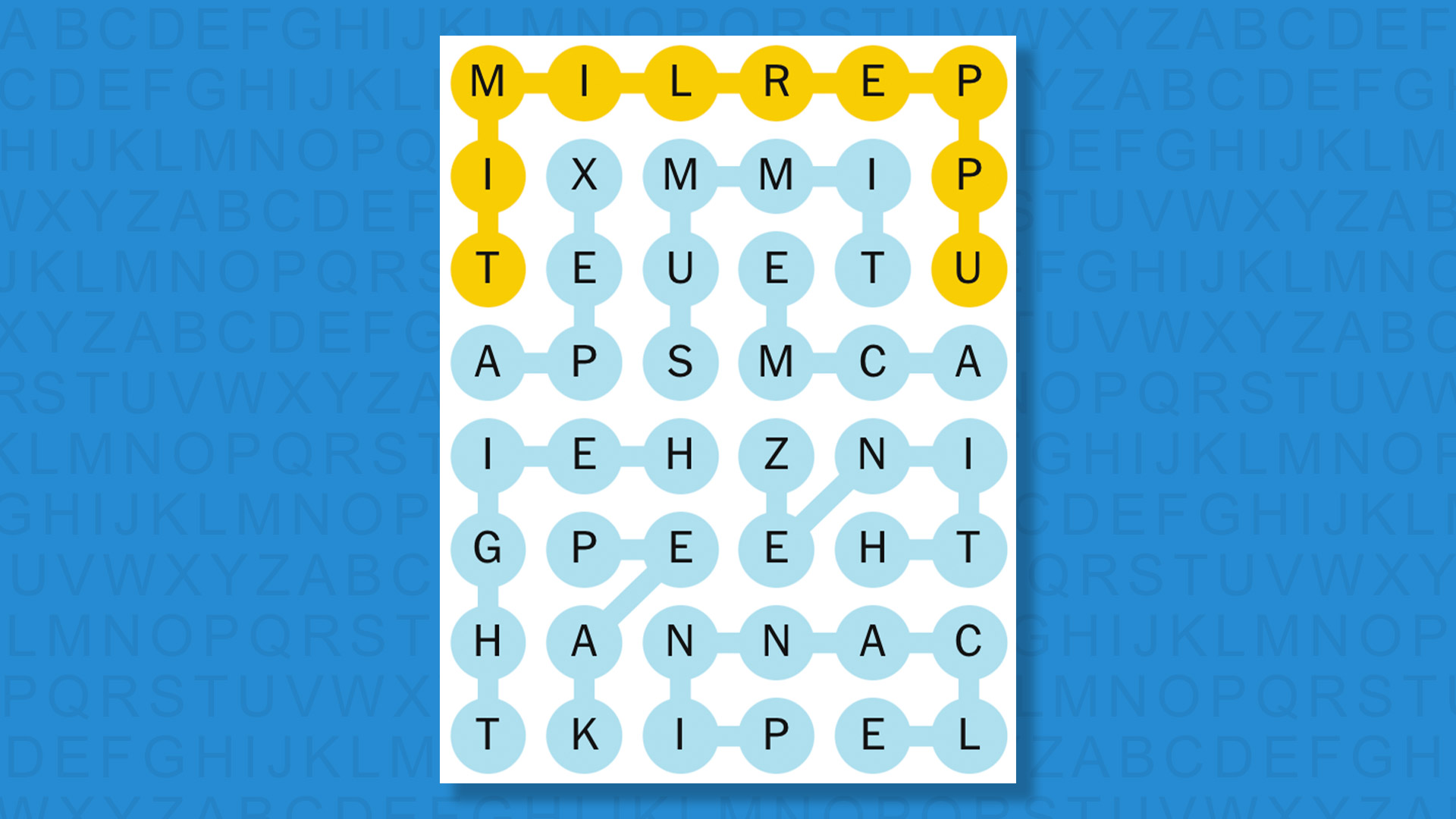 NYT Strands answers for game 632 on a blue background