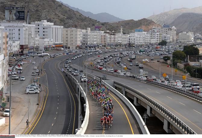 The peloton in Oman