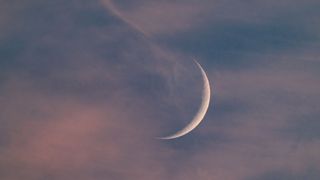 Crescent symbolism moon in sky