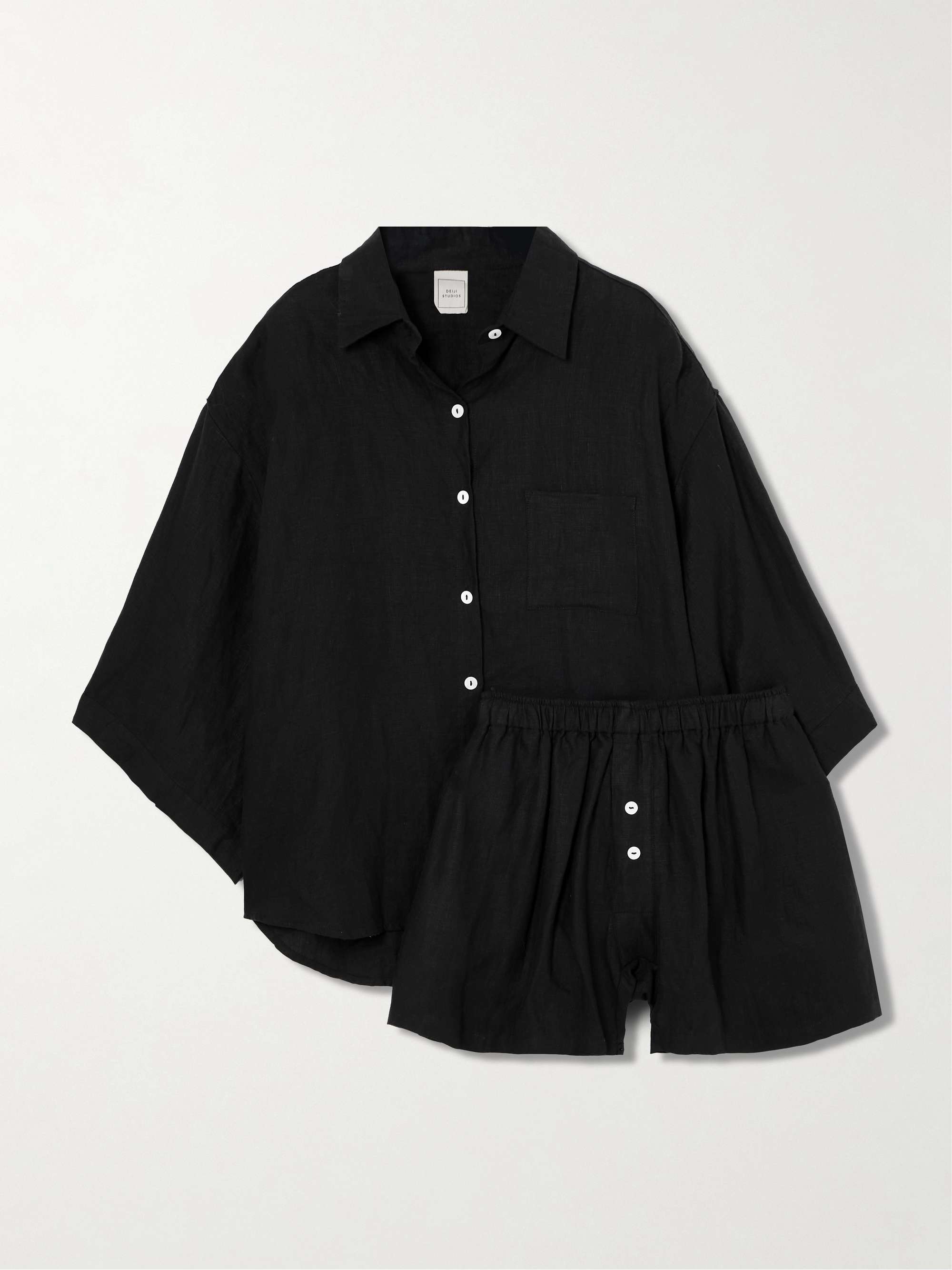 03 Linen Shirt and Shorts Set