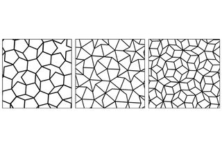 These tessellations do not have repeating patterns. They are called aperiodic.