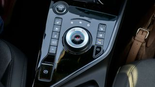 2024 Kia Niro PHEV SX Touring gear shifter closeup.